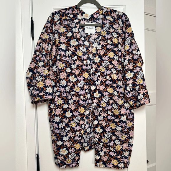 Madewell Floral Open Front Light Weight Kimono (Small) - Picture 2 of 3